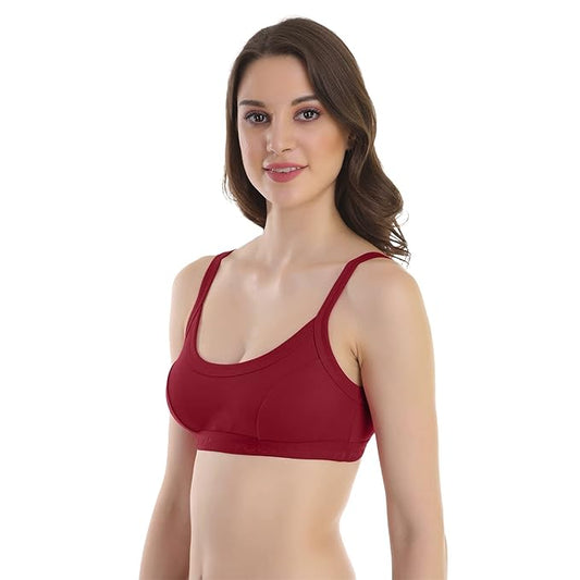 Women's Cotton Sports Bra PACK OF 3 for Everyday