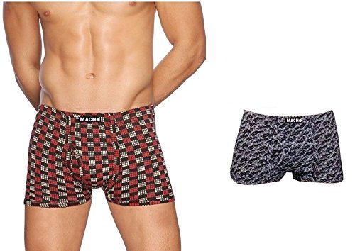 Macho Print Mini Trunk Assorted Colour Pack of 4 Pcs for Men's