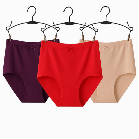 Women's Seamless Hipster Ice Silk Panty pack of 3
