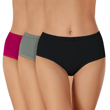 Women's underwear Cotton Lycra pack of 3 All-Day Comfort