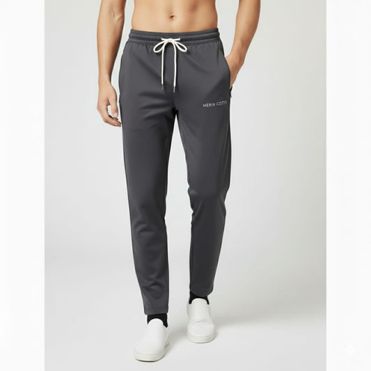 Men's Track Pant NS Lycra Light Weight Regular Fit (Grey)