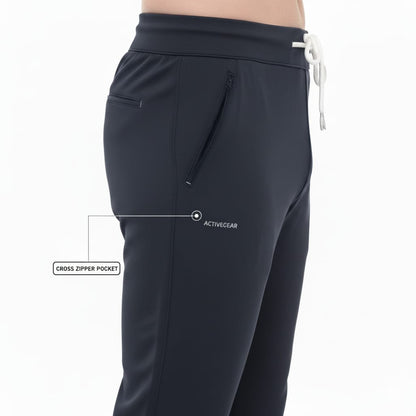 Men's Track Pant 4-way stretchable Lycra (GRAY)