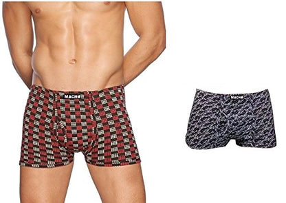 Macho Print Mini Trunk Assorted Colour Pack of 4 Pcs for Men's